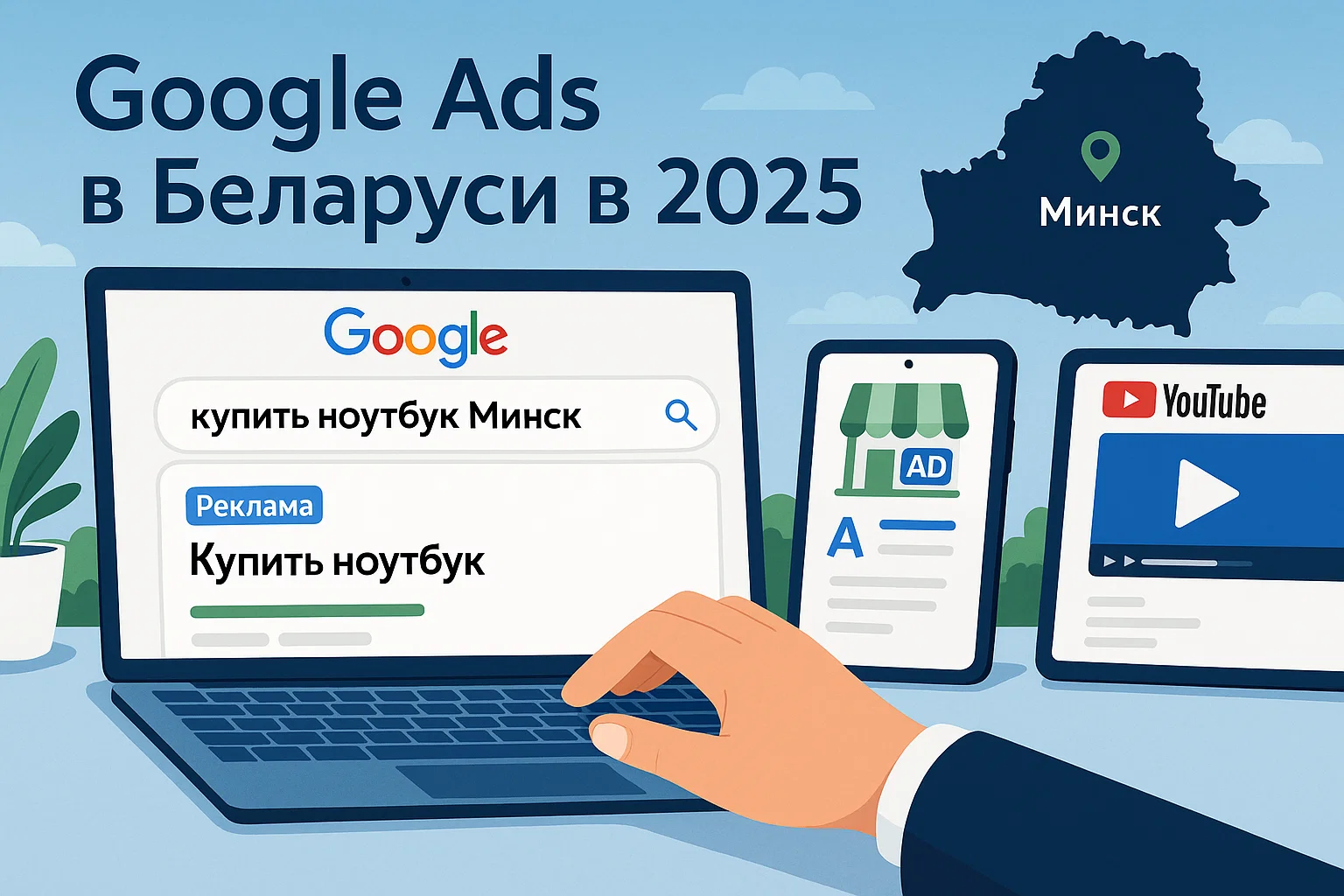 Google Ads в Беларуси в 2025 году: как привлекать клиентов через поиск, YouTube и баннерную рекламу